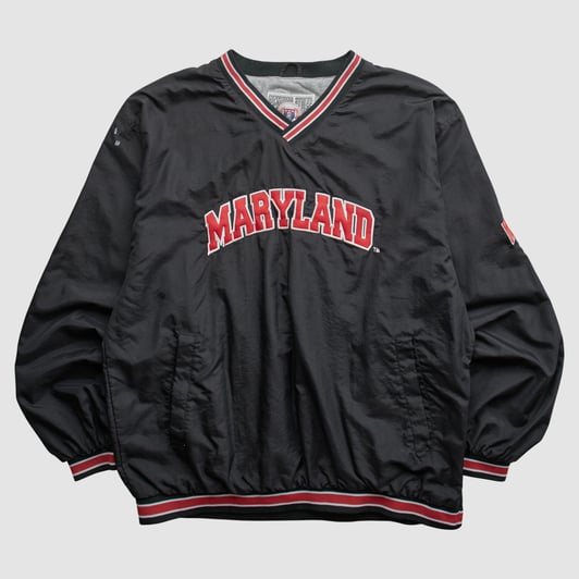 Maryland Terrapins Genuine Stuff 2000s Pullover Jacket - Black - M by Fanatics Real Vintage