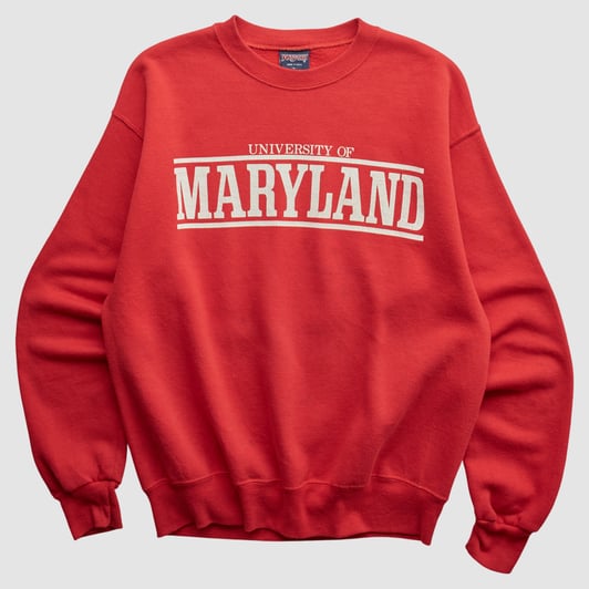 Maryland Terrapins Jansport 2000s Pullover Sweatshirt - Red - M by Fanatics Real Vintage