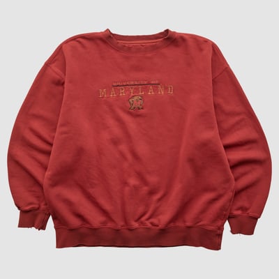 Maryland Terrapins Jansport 90s Pullover Sweatshirt - Red - M by Fanatics Real Vintage