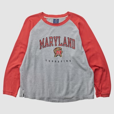 Maryland Terrapins Pro Player 2010s Long Sleeve T-shirt - Gray - XL by Fanatics Real Vintage