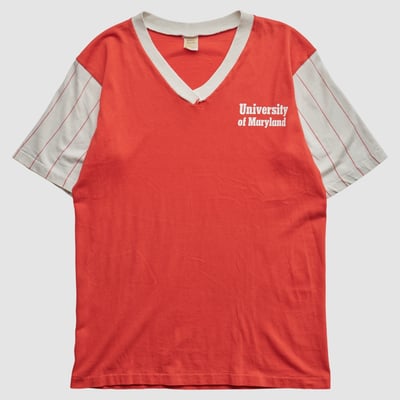 Maryland Terrapins Velva Sheen 80s T-shirt - Red - S by Fanatics Real Vintage