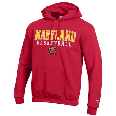 Maryland Terrapins Champion Basketball Icon Hoodie - Red