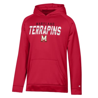 Maryland Terrapins Champion Dash Fleece Hoodie - Red