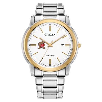 Maryland Terrapins Citizen Watch Eco-Drive Two-Tone Steel Watch