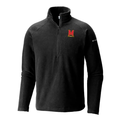  Maryland Terrapins Columbia Everest Ridge Raglan Half-Zip Fleece Jacket - Black