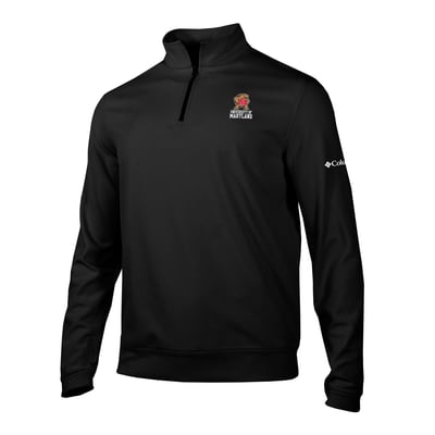  Maryland Terrapins Columbia Grainline Quarter-Zip Pullover - Black