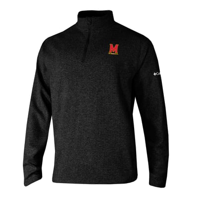  Maryland Terrapins Columbia Swingcraft Quarter-Zip Pullover - Black