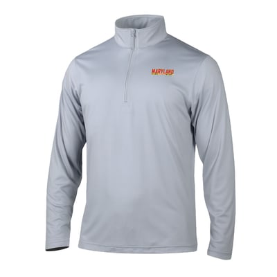  Maryland Terrapins Columbia Fairway Break Quarter-Zip Pullover - Gray