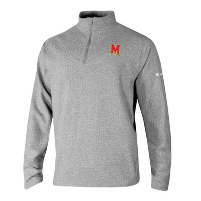  Maryland Terrapins Columbia Swingcraft Quarter-Zip Pullover - Gray