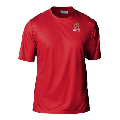  Maryland Terrapins Columbia Terminal Tackle Omni-Shade T-Shirt - Red