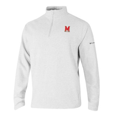  Maryland Terrapins Columbia Swingcraft Quarter-Zip Pullover - White