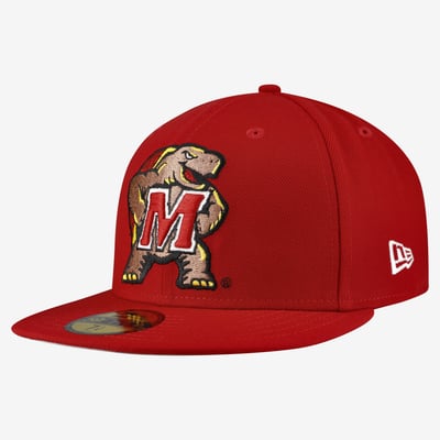 Maryland Terrapins New Era Core 59FIFTY Fitted Hat - Red