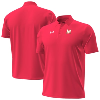 Maryland Terrapins Under Armour 2026 Sideline ArmourDry Polo - Red