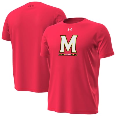  Maryland Terrapins Under Armour Core Tech Stretch T-Shirt - Red