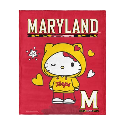 Maryland Terrapins The Northwest Group Hello Kitty 46" x 60" Silk Touch Throw Blanket