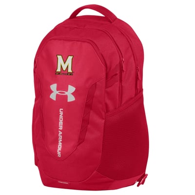  Maryland Terrapins Under Armour Hustle Backpack - Red