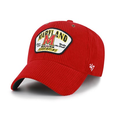 Maryland Terrapins '47 Unisex Accordia Corduroy MVP Adjustable Hat - Red