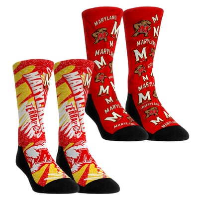 Maryland Terrapins Rock Em Unisex Two-Piece Team Blast Crew Socks Set