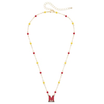 Maryland Terrapins CANVAS Style Women's Logo Layering Necklace
