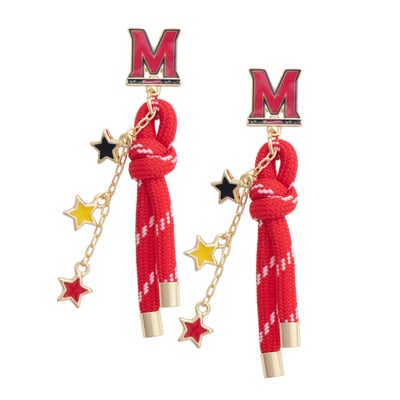 Maryland Terrapins CANVAS Style Women's Paracord Earrings