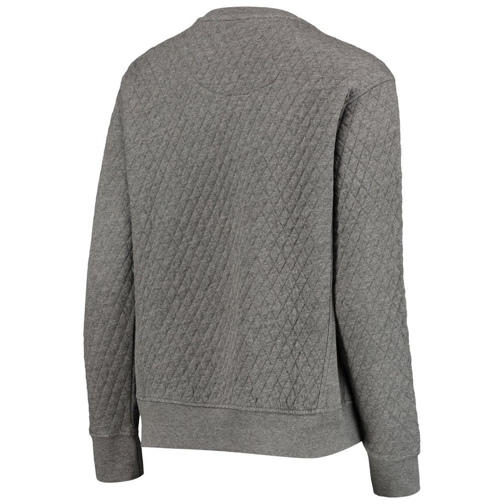 Maryland Terrapins Pressbox Women's Moose Quilted Pullover Sweatshirt - Heather Charcoal