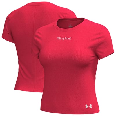  Maryland Terrapins Under Armour Women's Mercer T-Shirt - Red