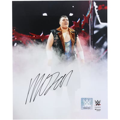 Mason Rook WWE Autographed Fanatics Authentic 8" x 10" Entrance In Smoke Photograph