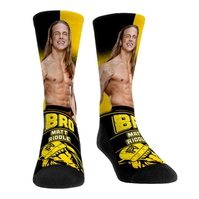  Matt Riddle Rock Em Youth Stare Down Crew Socks - 