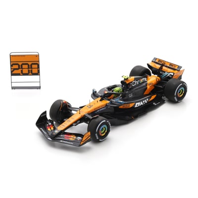 McLaren F1 Team  Spark Models 2025 Lando Norris Hungarian Grand Prix Winner #4 1:43 Scale Die-Cast Car
