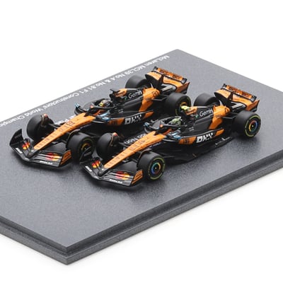  McLaren F1 Team Spark Models #4 & #81 Constructors' Champion 2025 1:64 Scale Die-Cast Car Set