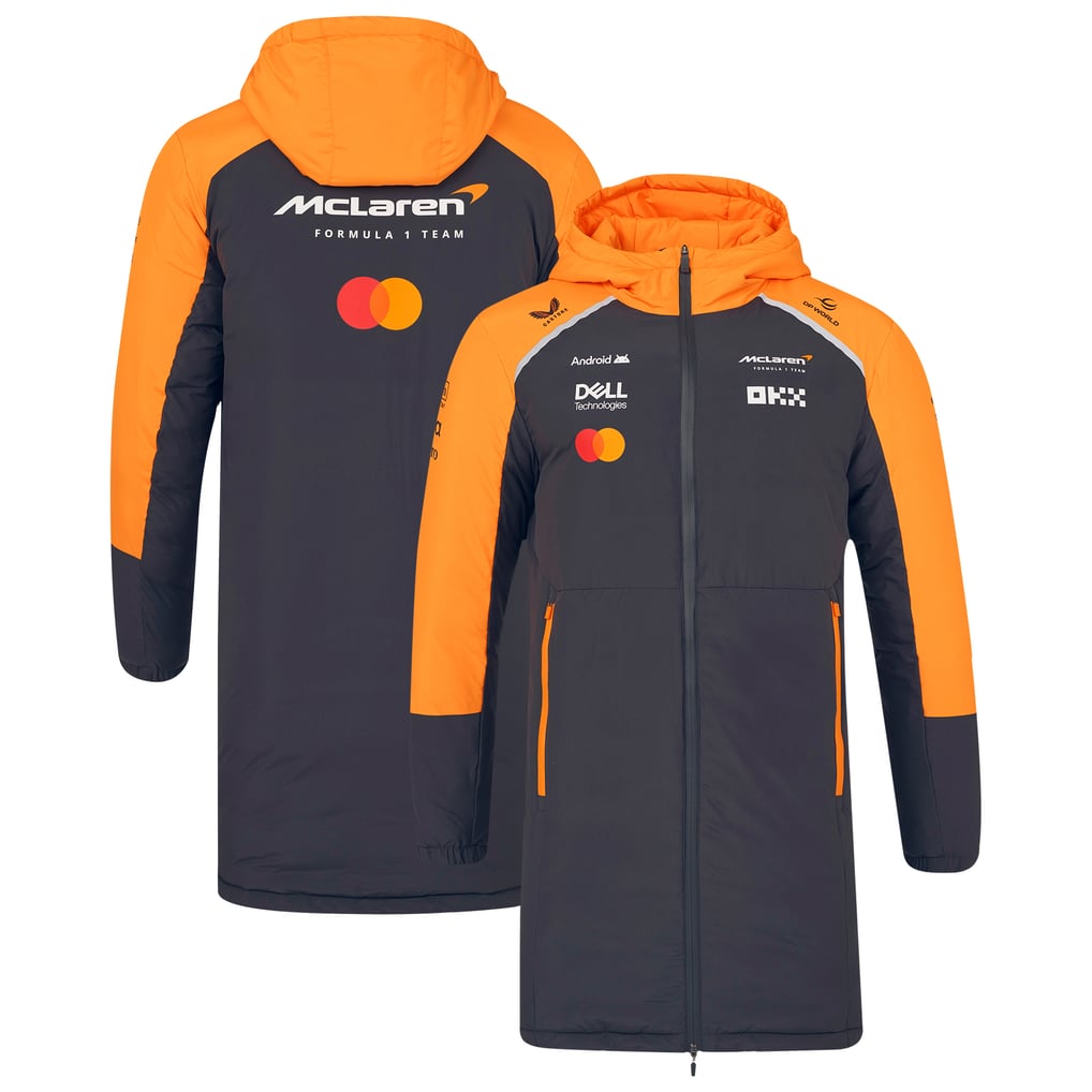 McLaren F1 Team McLaren Unisex 2025 Replica Full-Zip Longline Rain 