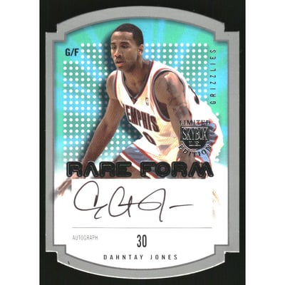 2003-04 SkyBox LE Rare Form Autographs 50 #17 Dahntay Jones