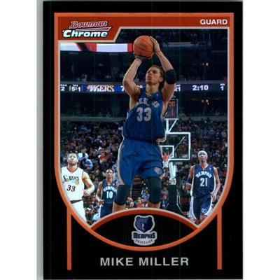 2007-08 Bowman Chrome Refractors Black #36 Mike Miller