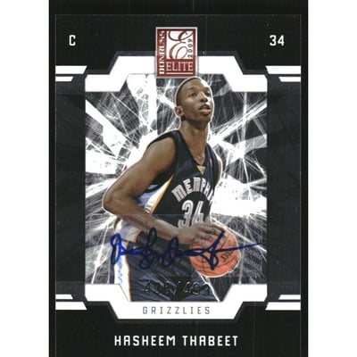 2009-10 Donruss Elite #162 Hasheem Thabeet AU RC