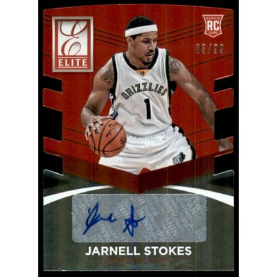 2014-15 Elite Status Signatures Red #33 Jarnell Stokes