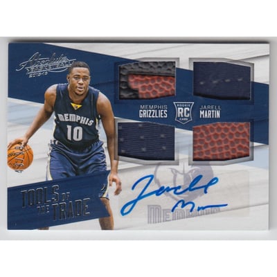 2015-16 Absolute Memorabilia Tools of the Trade Rookie Autograph Materials #TTJJM Jarell Martin