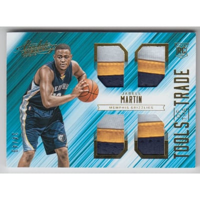 2015-16 Absolute Memorabilia Tools of the Trade Rookie Materials Quad Prime #TTMJM Jarell Martin