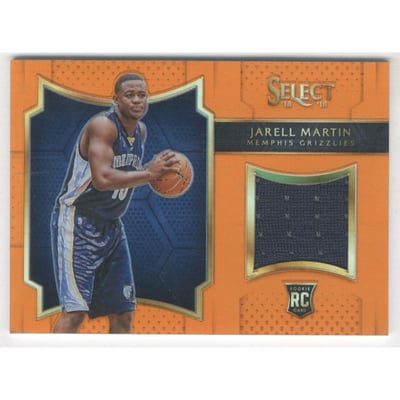 2015-16 Select Rookie Swatches Prizms Orange #28 Jarell Martin