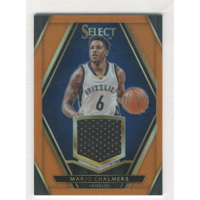 2015-16 Select Swatches Prizms Orange #54 Mario Chalmers/60