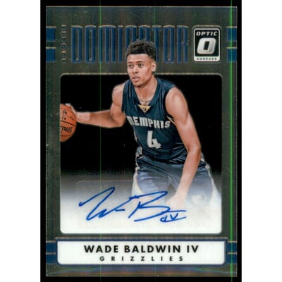 2016-17 Donruss Optic Rookie Dominator Signatures #27 Wade Baldwin IV/25