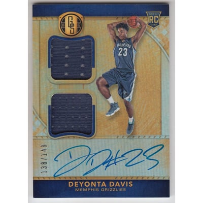 2016-17 Panini Gold Standard #262 Deyonta Davis JSY AU/149