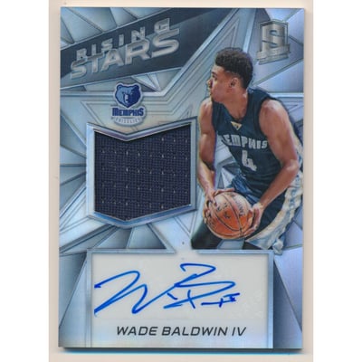 2016-17 Panini Spectra Rising Stars Memorabilia Autographs #25 Wade Baldwin IV
