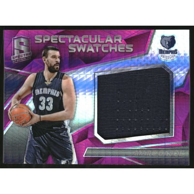 2016-17 Panini Spectra Spectacular Swatches Pink #30 Marc Gasol/49
