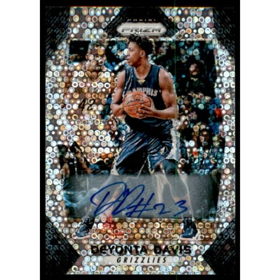2017-18 Panini Prizm Autographs Fast Break #208 Deyonta Davis