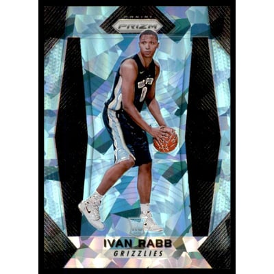 2017-18 Panini Prizm Prizms Blue Ice #202 Ivan Rabb
