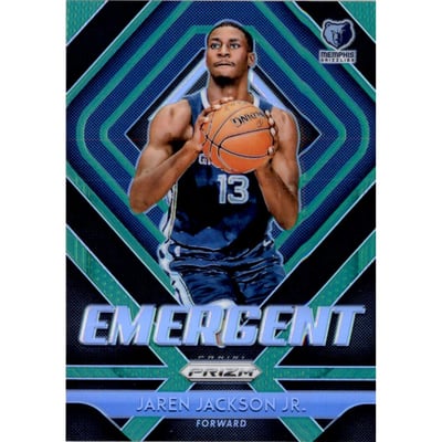 2018-19 Panini Prizm Emergent Prizms Green #4 Jaren Jackson Jr.