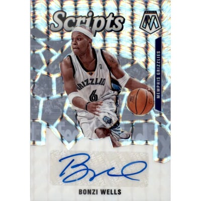 2019-20 Panini Mosaic Scripts #33 Bonzi Wells