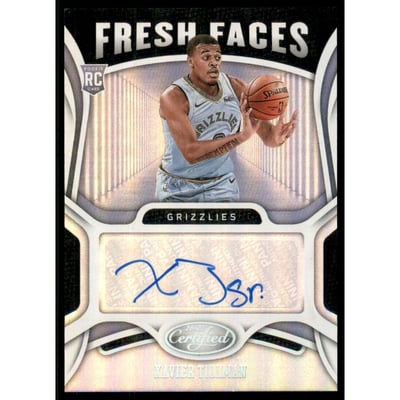2020-21 Certified Fresh Faces Signatures #35 Xavier Tillman