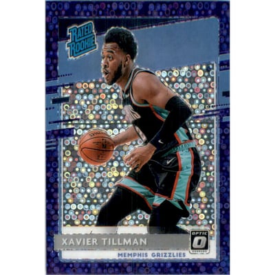 2020-21 Donruss Optic Fast Break Purple #185 Xavier Tillman RR