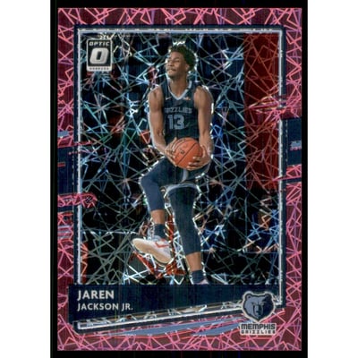 2020-21 Donruss Optic Pink Velocity #16 Jaren Jackson Jr.